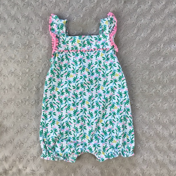 Carter's Other - Carter’s Summer Romper Size 12 Months Green White